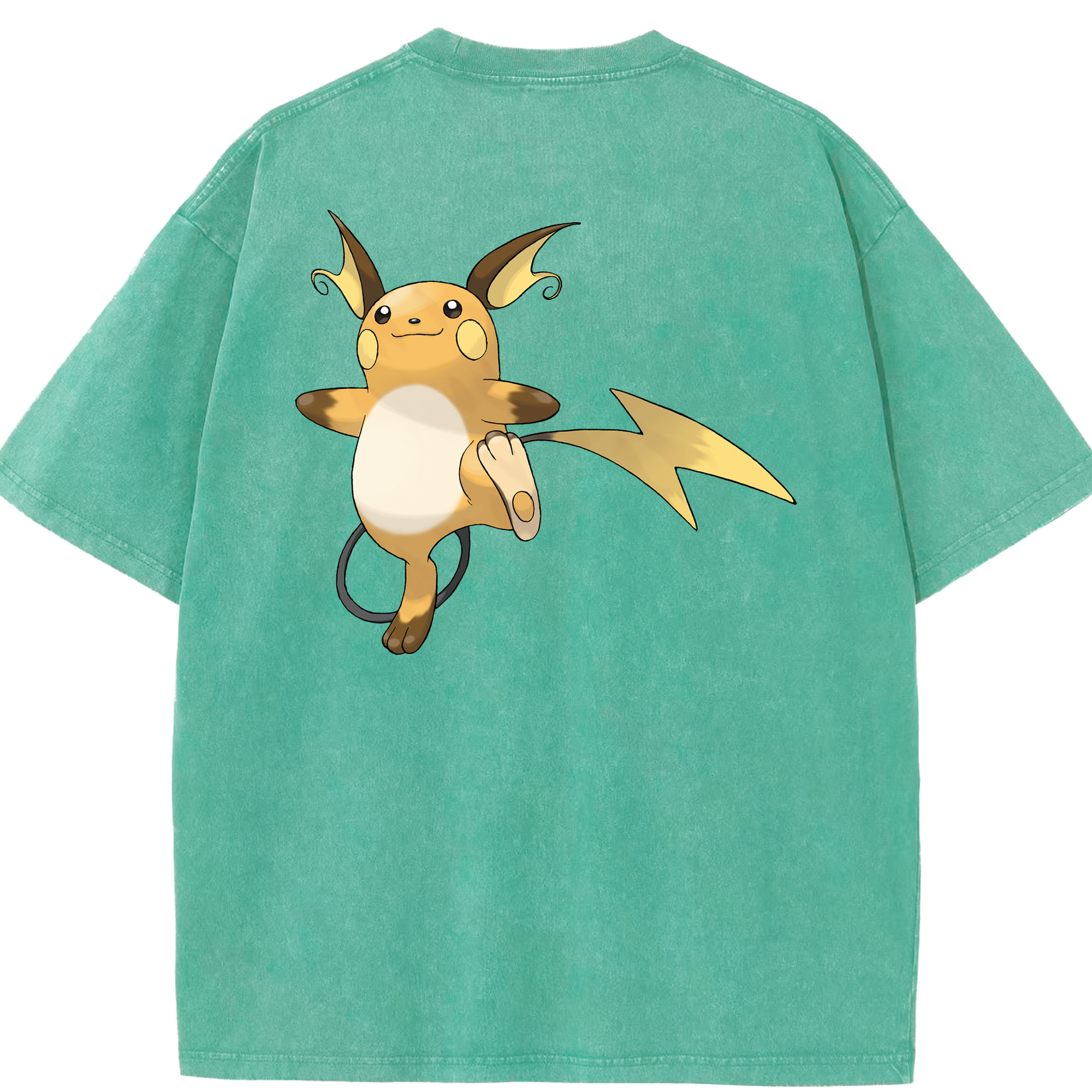 （画像用） ポケットモンスター Pokémon 綿100% ヴィンテージ風 半袖Tシャツ（背面プリント）